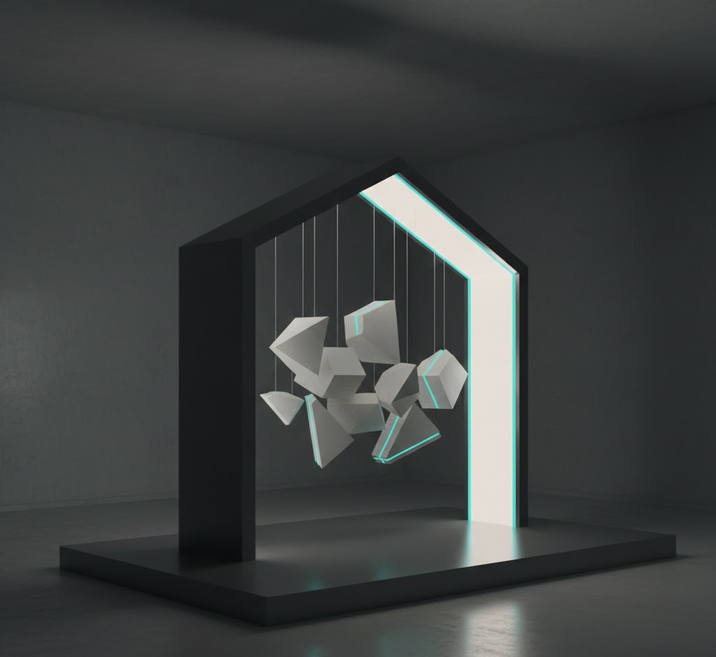 Contemporary art-inspired photo installation